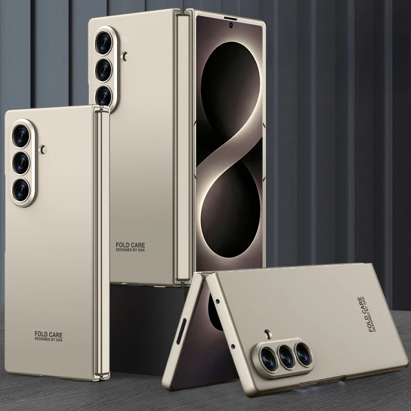 For Samsung Galaxy Z Fold 8 Ultra Shockproof Shell Business PC Anti-Fingerprint Flip Cover Skin Feel Camera Cutout Protect Cover