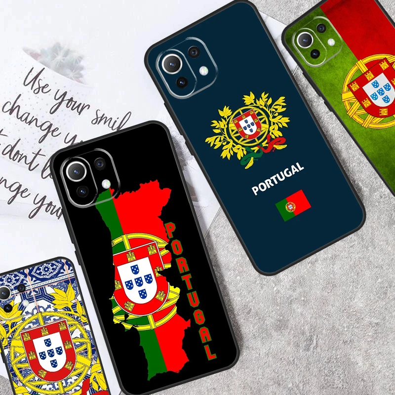 Portugal Passport Flag Case For POCO X6 Pro X3 X4 X5 M6 Pro M5s F3 F5 Xiaomi 14 Ultra 12 13 11T 12T 13T Pro Cover