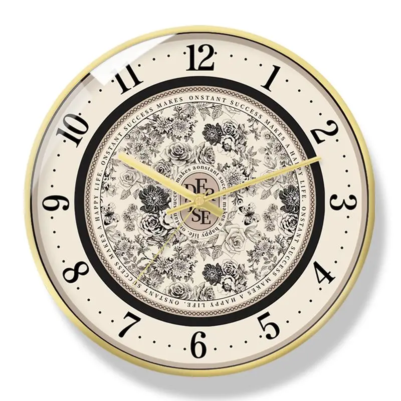 

French Wall Clock Modern Design Nordic Silent Quartz Clock Light Luxury Living Room Home Decorative Clock Living Room Decor