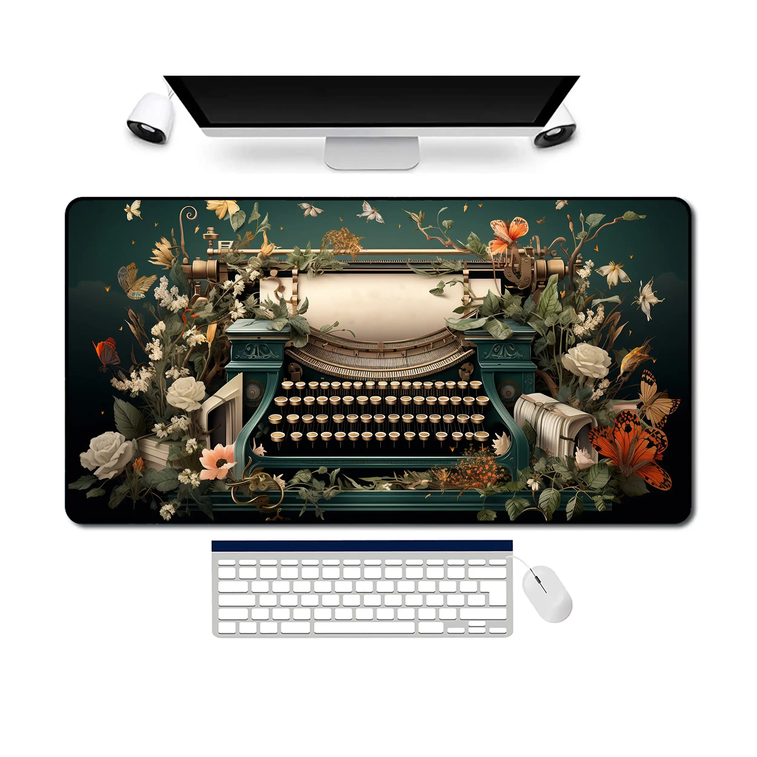 Retro Countryside Style Writer's Desk Decoration, Desk Accessories, Cute Typewriter Aesthetic, Gift for Writers and Authors.