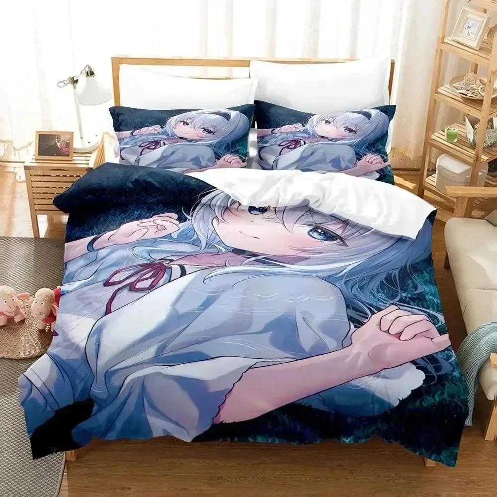 Anime Ryuo's Work is Never Done Bedding Set Duvet Cover Bed Set Quilt Cover Pillowcase Comforter king Queen Size Boys Adult