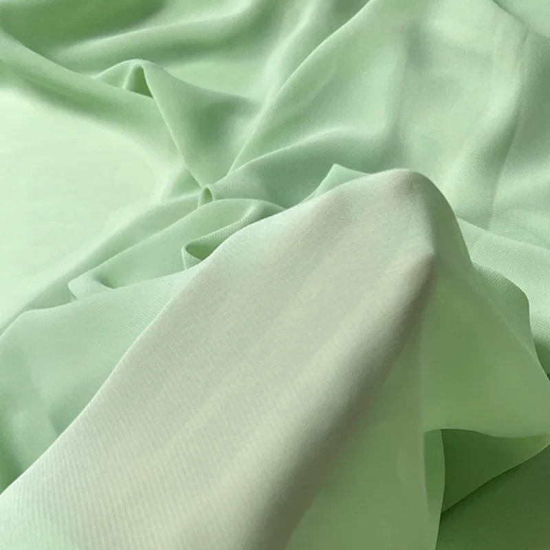 Avocado Dark Green Sheer Chiffon Fabric Lightweight Georgette Cloth  Wedding Party Decor DIY Backdrop Curtains  Evening Gown