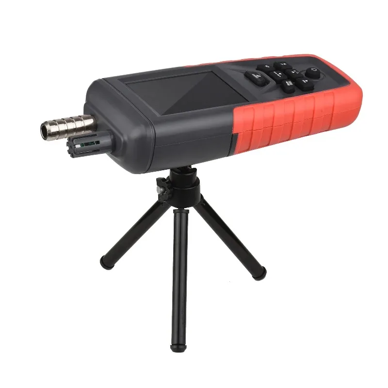 Professional Air Quality Monitor Dust Particle Counter 6 Channels Humidity Meter for 0.3‑10μm Particles