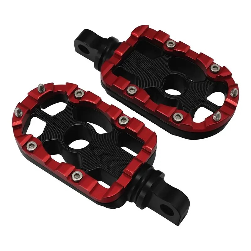 A21F-10Mm Passenger Floorboards Foot Pegs For Touring Road Street Electra Glide Softail Dyna