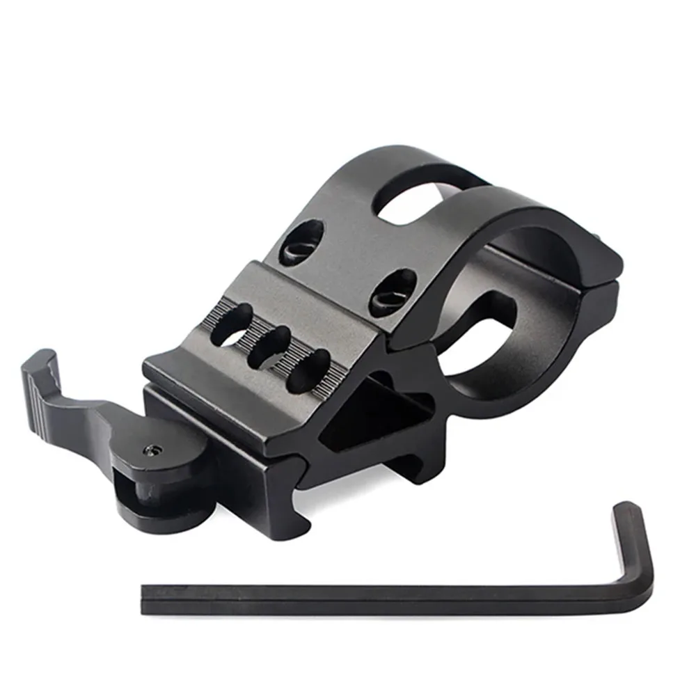 

25 мм прицел крепится к фонарику раньше крепления для стандартной Пикатинни 20 мм/планки Вивера