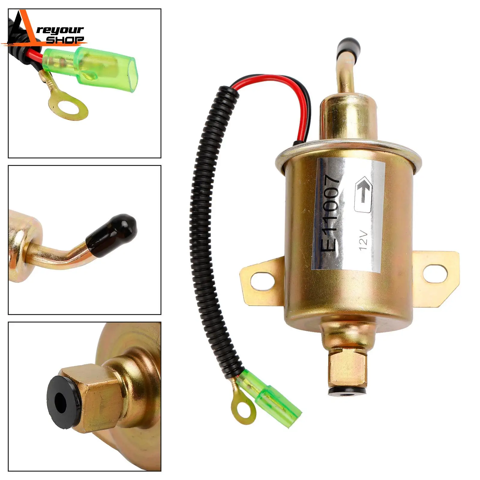 Areyourshop Fuel Pump Fit for Onan 4000 RV Generator 4KW Microlite Quiet Cummins 12V E11007 149-2311-01 Car Auto Accessories