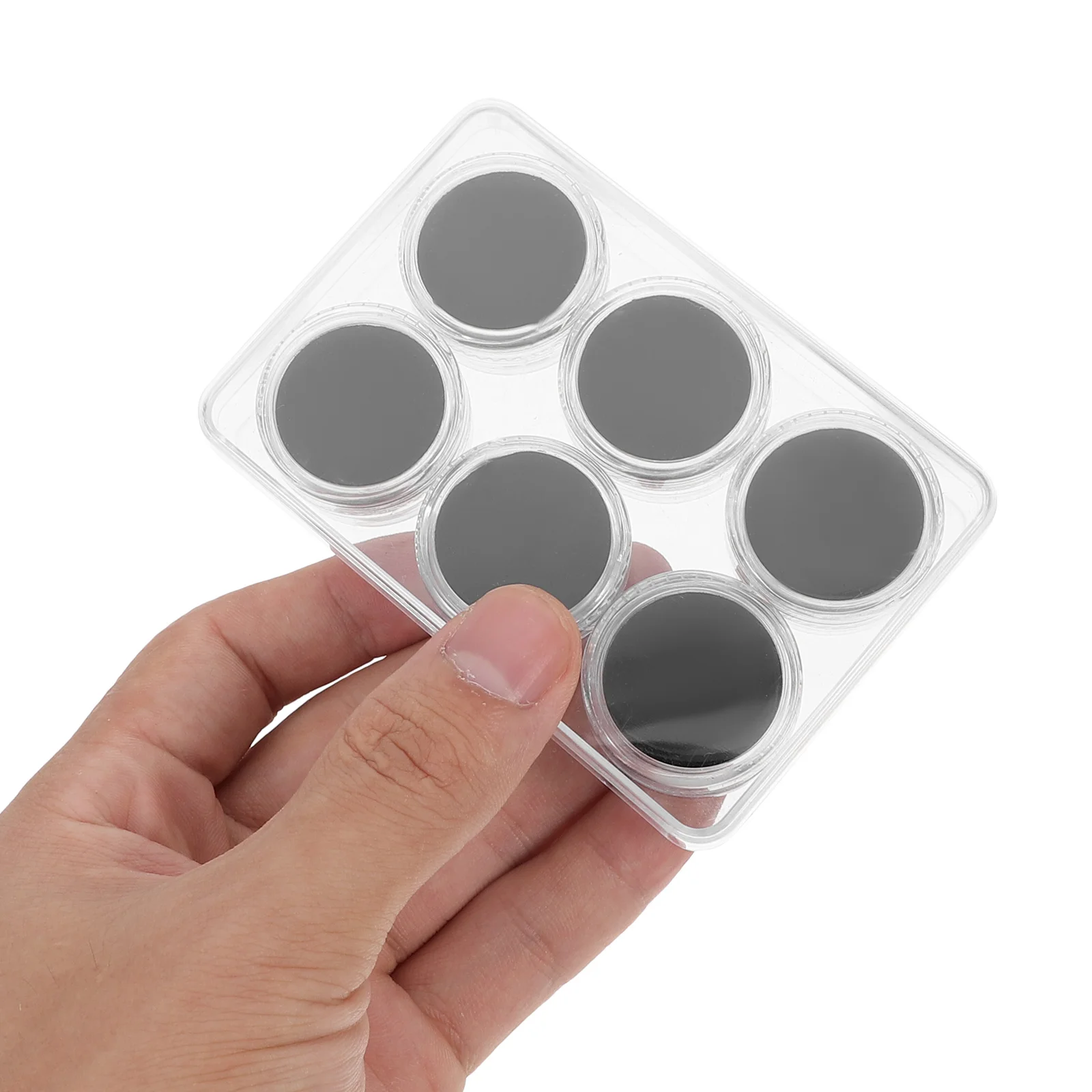 1 Zestaw Ultra-Małych Przezroczystych Akrylowych Pudełek z Przykręconymi Pokrywkami do Przechowywania i Ekspozycji Kamieni Szlachetnych, Organizer na Biżuterię, Kompaktowy i Przenośny