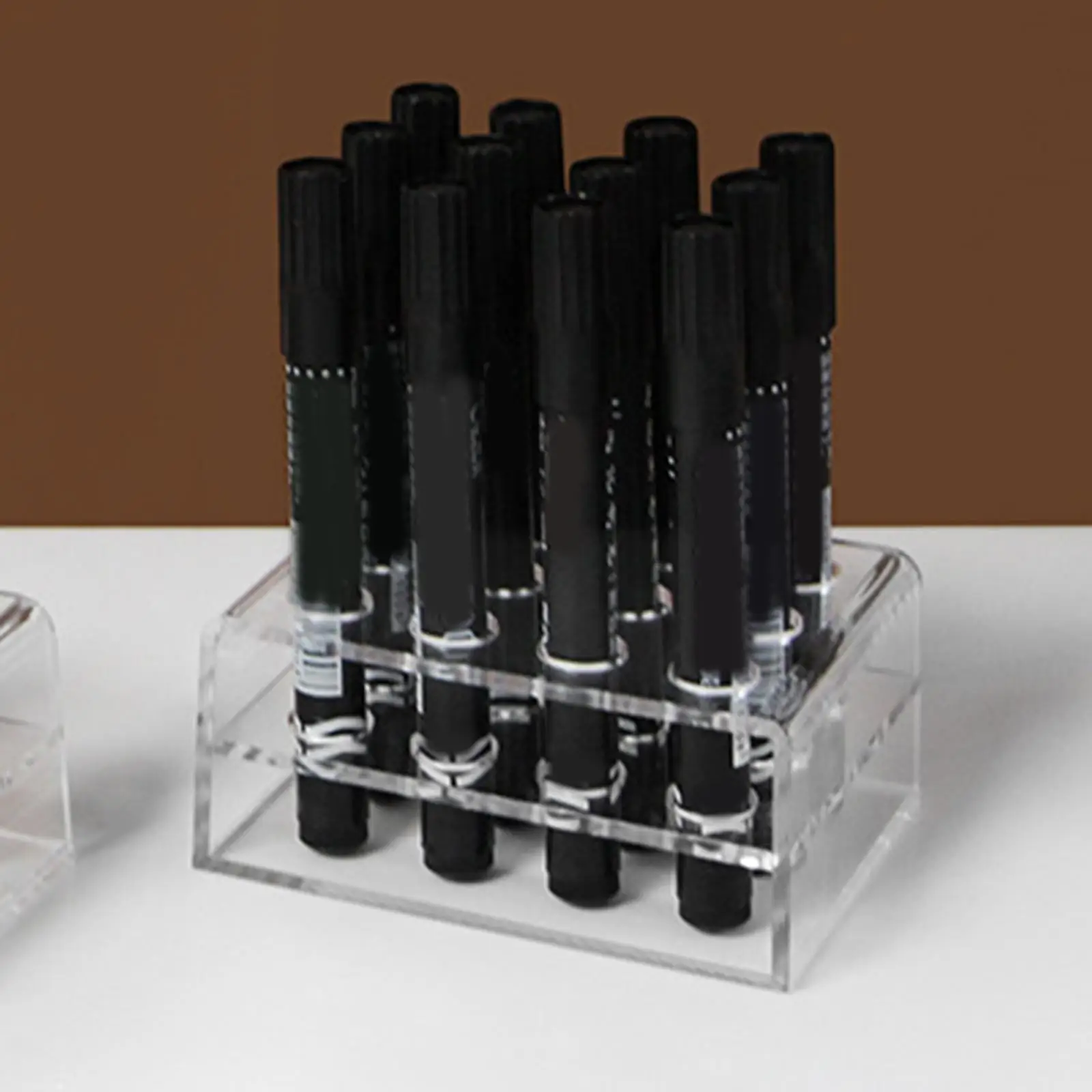 Acrylic Transparent Pencil Holder for Makeup Brushes Lip Liner Storage Organizer Box Cosmetic Display Stand