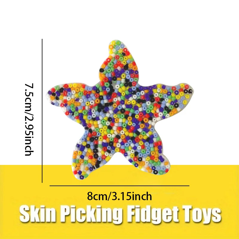 나비/아이스크림 스팽글 피부 긁기 장난감 스퀴시 실리콘 감각 완화 항불안 장난감