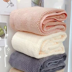 70x140cm High quality thicken Coral velvet bath towel Soft Quick Absorbent Bath Towel super large quick-drying Comfortbath towel