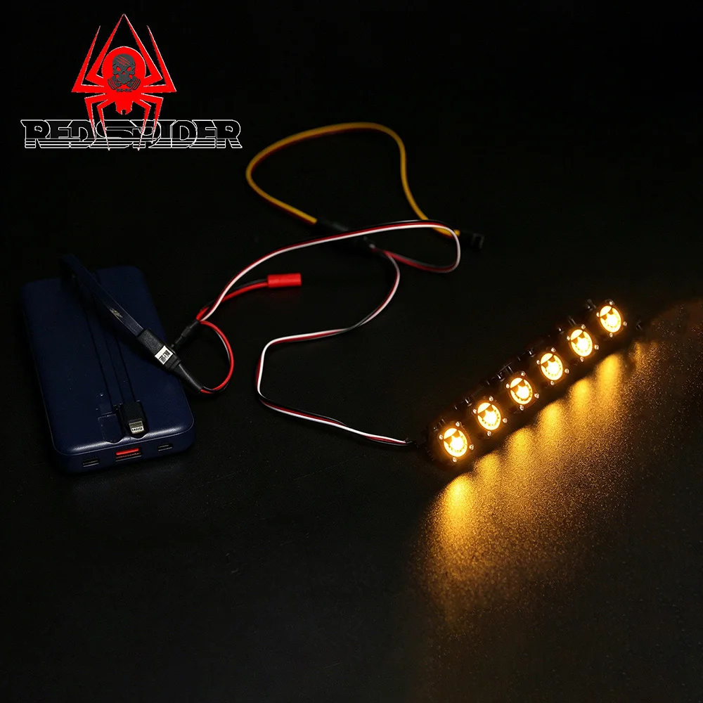 RS Dachleuchten Geisterkopf-Lampe Smiley-Gesichts-Licht für 1/10 1/8 RC Modellauto Crawler Modifikationszubehör – Detail 3