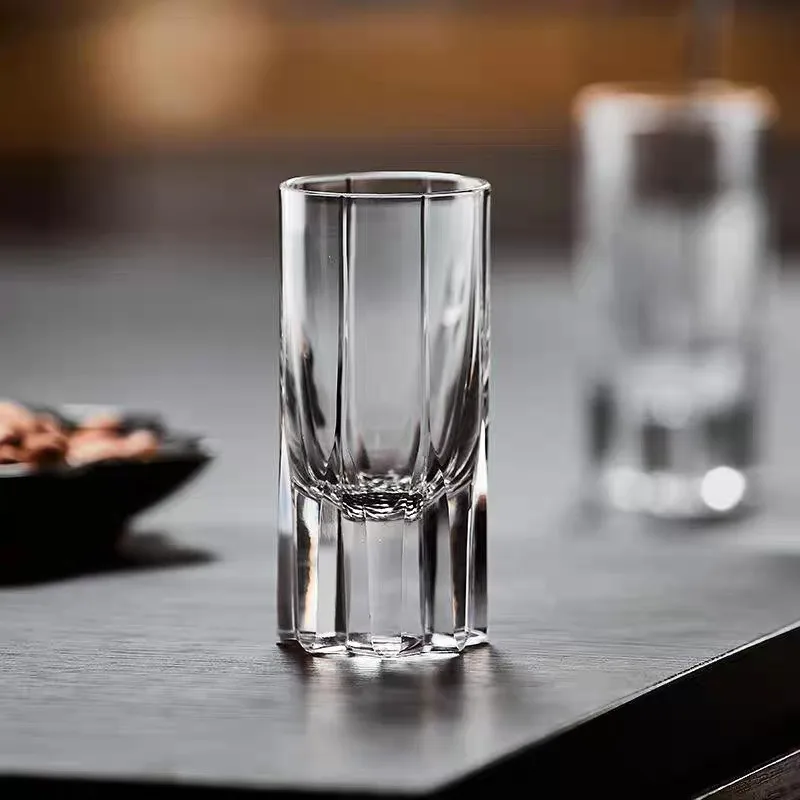 25 مللي كريستال شوت زجاج ويسكي تيكيلا نظارات شريط المنزل ، مجموعة هدايا أنيقة لحفلات الزفاف والحفلات وتذوق البوربون ، كوب الخمور #2