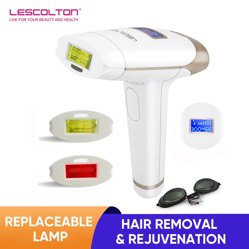 Lescolton-depilador a laser 2in 1, depilador ipl, máquina de depilação, tela LCD, máquina de depilação permanente t009i