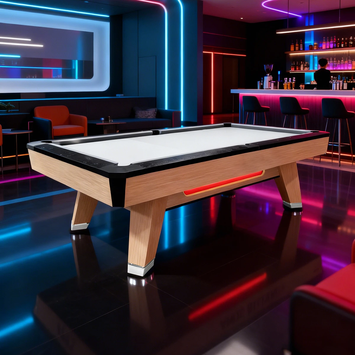 

2026 American Style Luxury Modern Solid Wood 9Ft Professional Pool Billiard Tables with LED Light