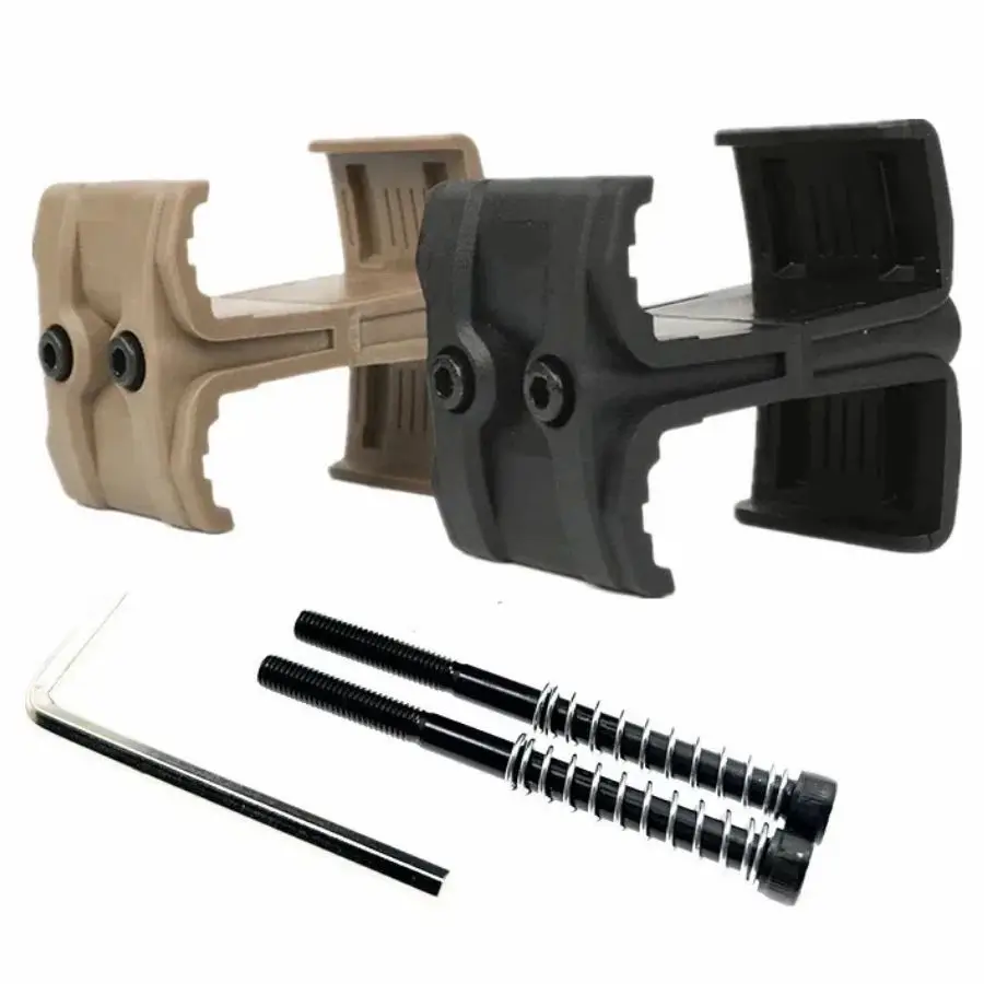 Tactical Dual Magazine Coupler Clip Pouch for M4 5.56 Airsoft Mag Cartridges Clamp Parallel Connector Link Hunting Shooting