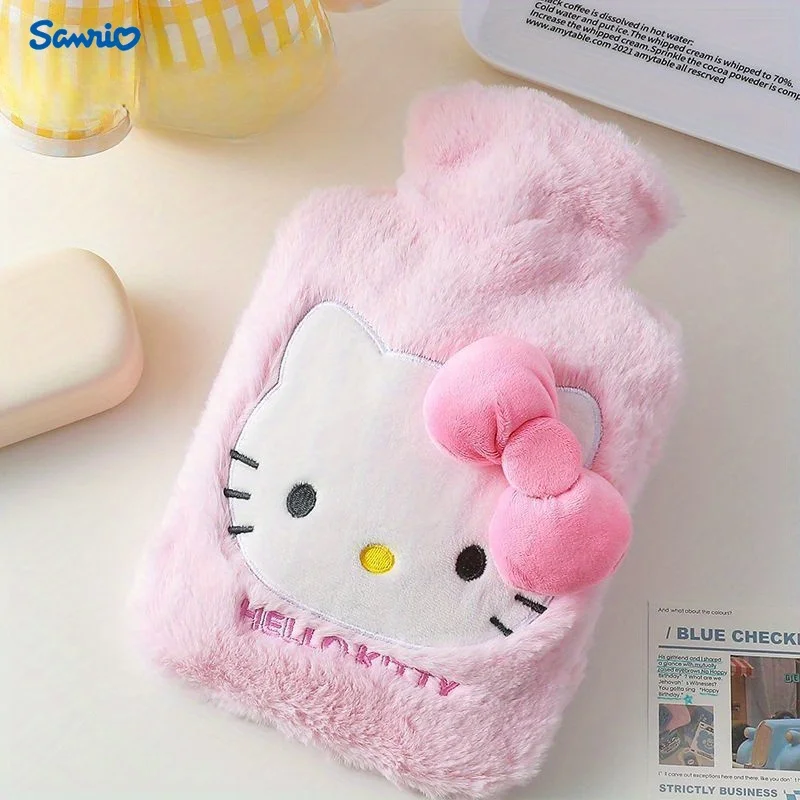 Sanrio Hello Kitty plush hot water bag filled with cute KT cat thick explosion-proof hot water bag large hand warmer