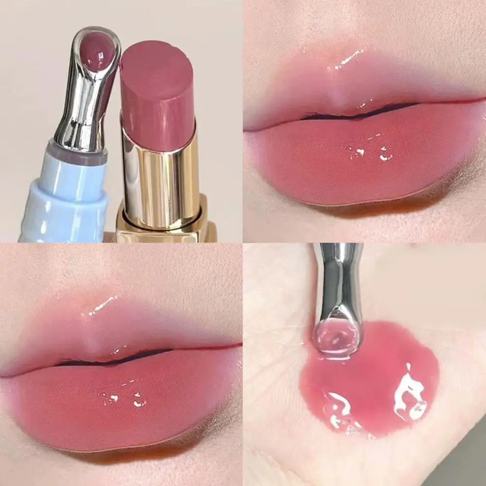 Spiegelachtige Waterige Essentie Lipgloss Vloeibare Lipstick Jelly Lip Glaze Vervaagt Liplijnen Waterlichte Jelly Make-up Hydraterende Lippen Tint