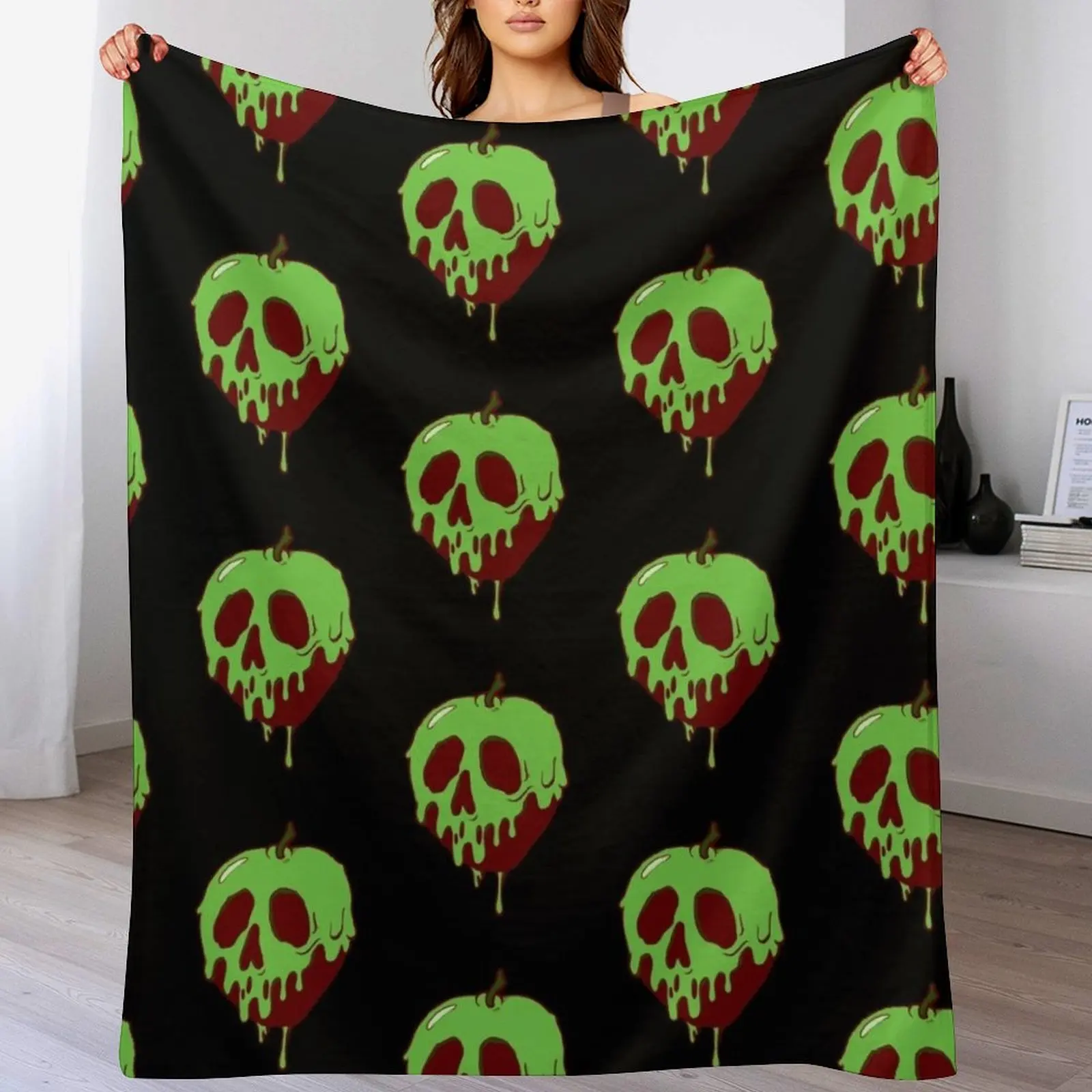 Poison Apple Throw Blanket