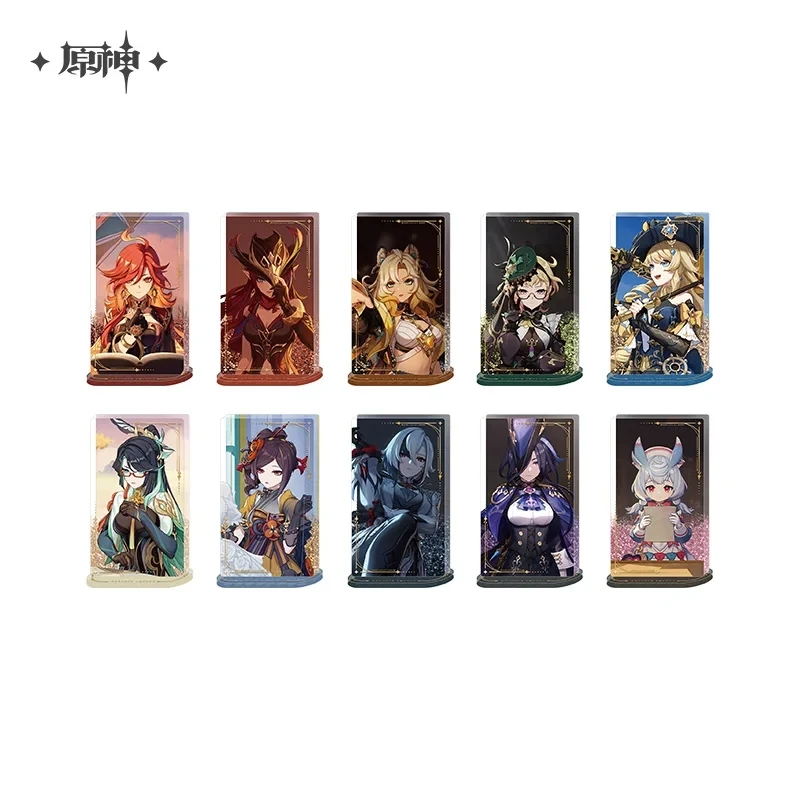 Genshin Impact Official Cosplay Character PV Series Standing Sign Cartoon and Anime Merchandise Desk Ornaments and Stands 2