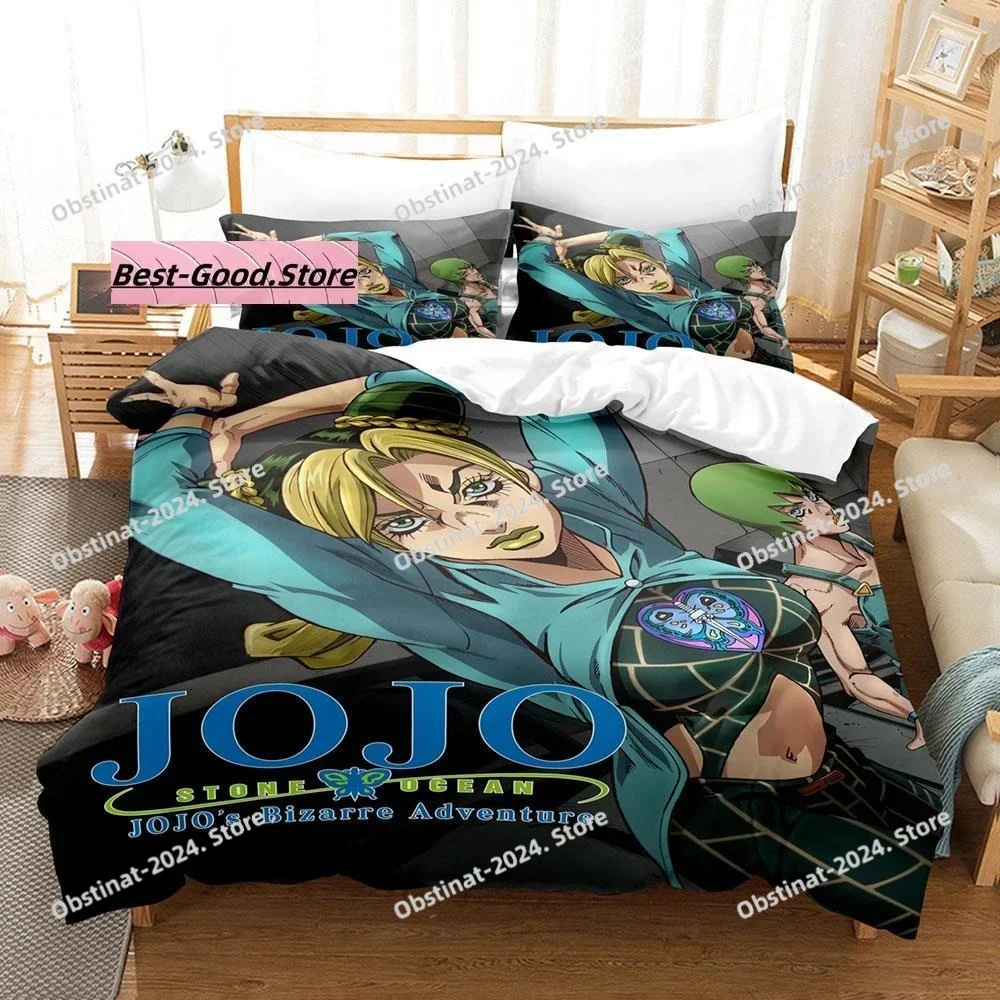 Комплект постельного белья JoJo Bizarre Single Twin Full Queen King Size, комплект постельного белья для взрослых и детей, пододеяльник для спальни, комплект простыней в стиле аниме с 3D принтом Комплект постельного белья JoJo Bizarre Single Twin Full Queen King Size, комплект постельного белья для взрослых и детей, пододеяльник для спальни, комплект простыней в стиле аниме с 3D принтом