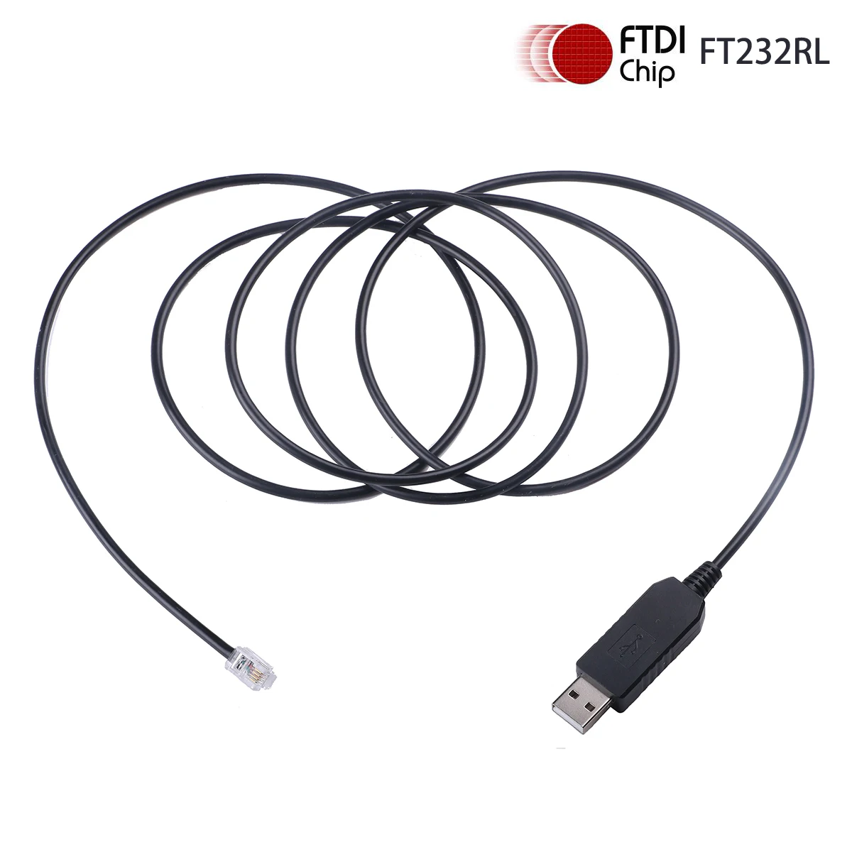 Industrial FTDI FT232RL USB to RJ9 4P4C RS232 Serial Cable for Ioptron Mount iEQ30 Pro Smart EQPro ZEQ25GT ZEQ25 CEM60 CEM25P