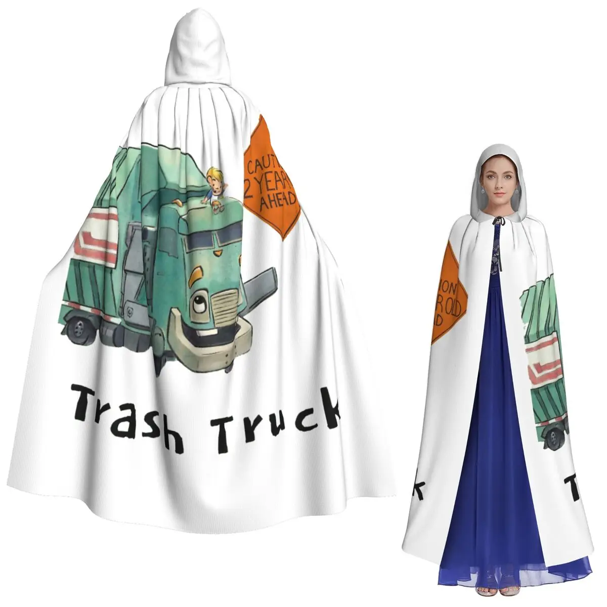 쓰레기 트럭 만화 넷플릭스 긴 후드 망토 마녀 중세 의상 코스프레 케이프 할로윈 코트 성인 유니섹스