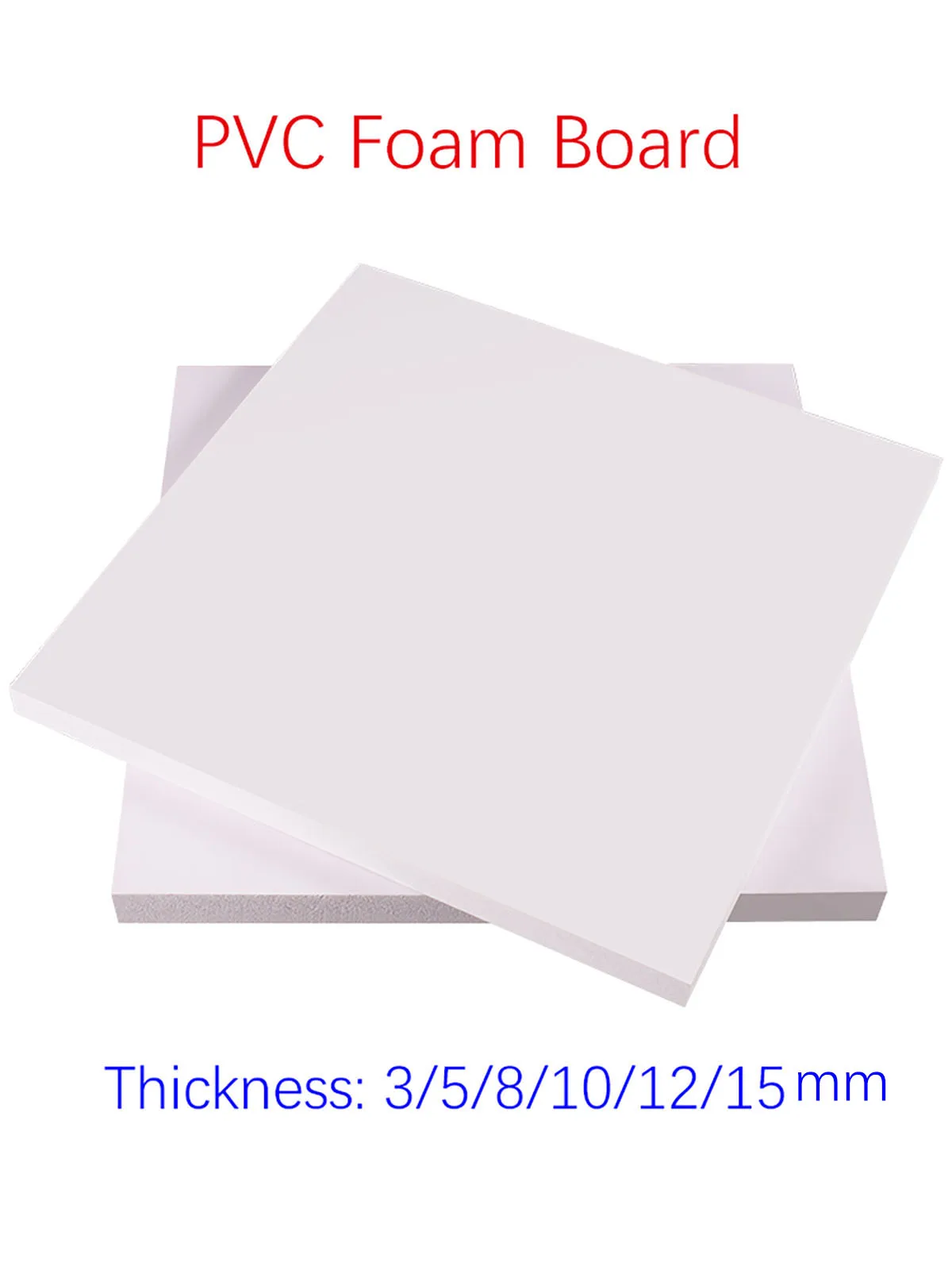 Imagem -06 - Placa Plana da Espuma do Pvc para a Modelização Placa Plástica Material de Construção Faça Você Mesmo Espessura Mm15 mm Handmade