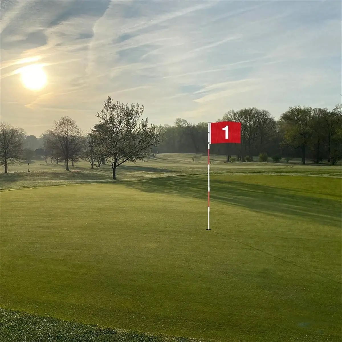 

ABJV Golf Flagstick Golf Flag Golf Putting Flag for Backyard Practice Putting Green