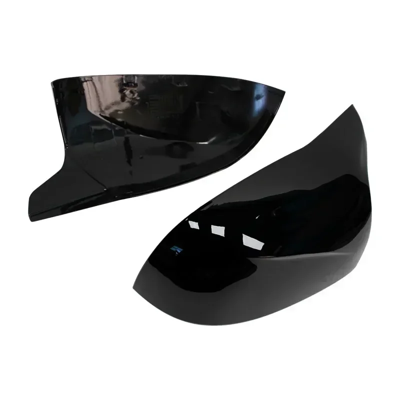 For BMW F25 X3 F26 X4 F15 X5 F16 X6 2014 15-18 Bright Black Caps Carbon Fiber Style Auto Car Rear View Side Mirror Cover Trim view 4