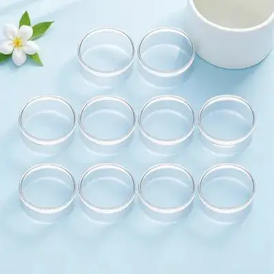 

10Pcs Petri Dishes Clear Color Lid High Strength Chemistry Plates Scientific Research Supplies Petri Dish