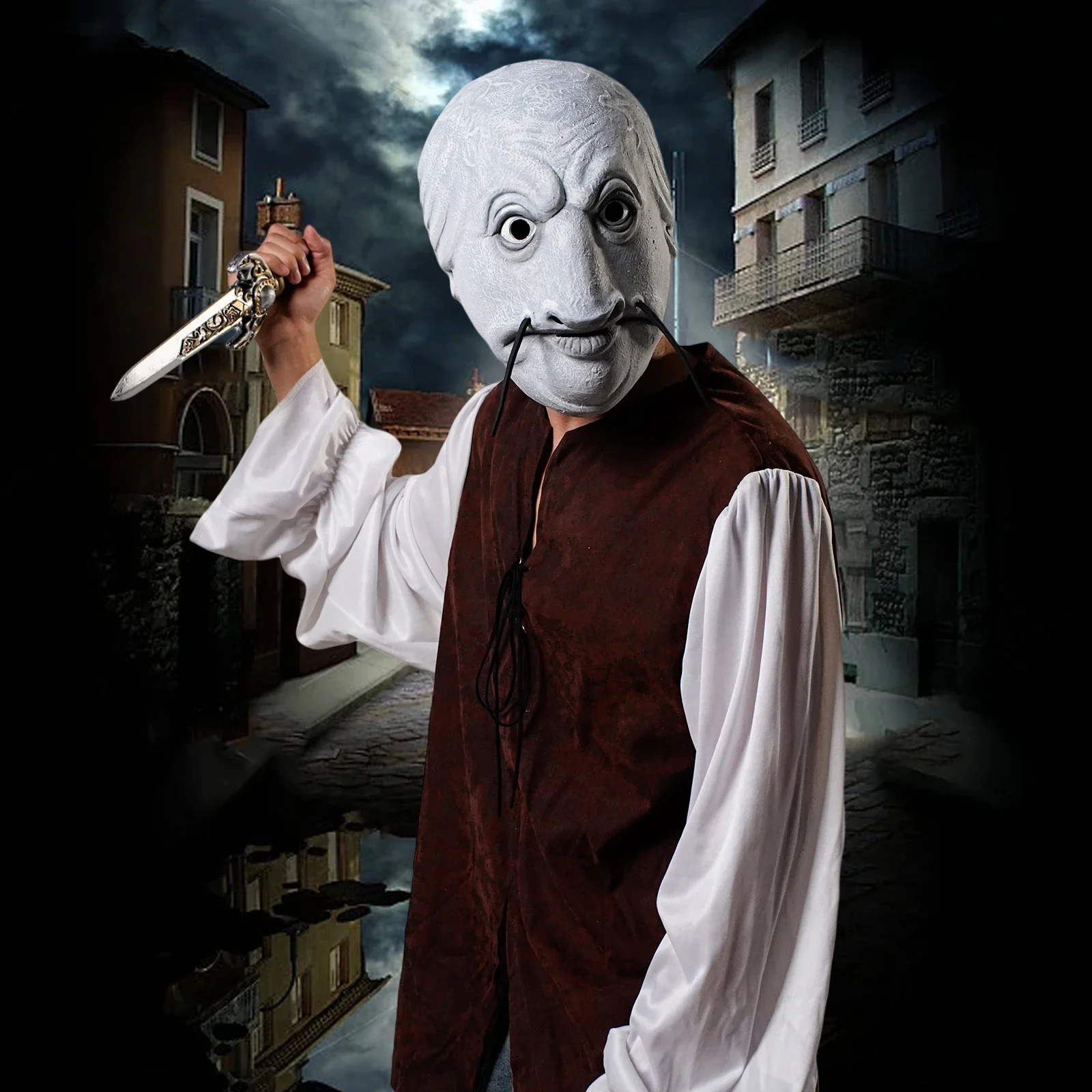 2025halloween1pc نتوء (غطاء) دي مونستر دي بويسون رياليست قناع أند لاتكس رياليست ، adapté صب الهالوين ، ألعاب دي رول ، المهرجانات