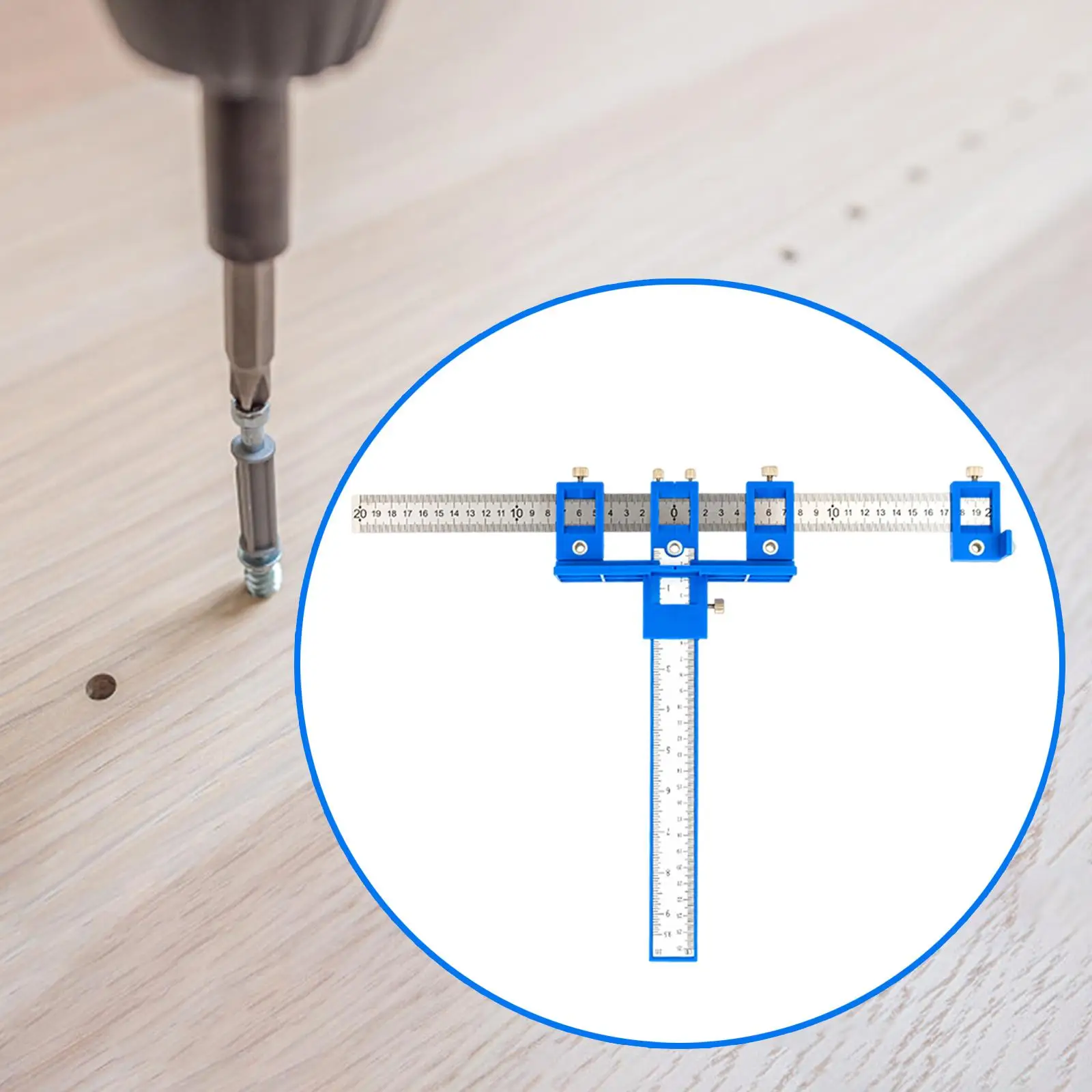 Cabinet Hardware Jig Aluminum Alloy Wood drill Dowelling Guide for Door Drawer Handle Pull Knob Hardware punch Guide Hole Punch