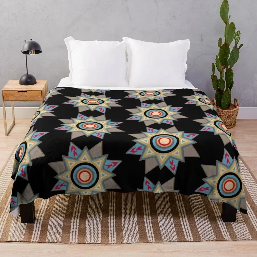 

choctaw sunburst2 Throw Blanket Spring Fall Cozy Throw Blanket for Couch