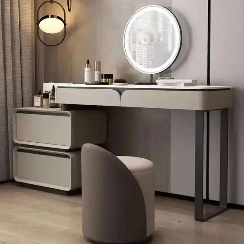 

Cabinets Luxury Storage Vanity Table Modern Organizer Clear Vanity Table Bedroom Makeup Tocador De Maquillaje Mueble Furniture
