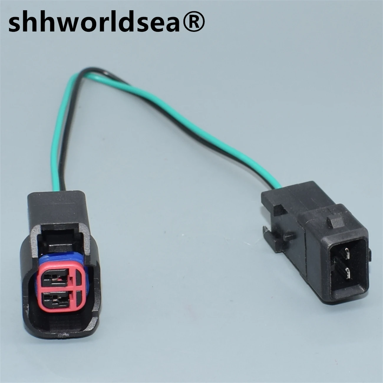 

shhworldsea 2 pin 1.5mm female EV6/EV14 Car Fuel Injector Connector Female For Dodge LS2 LS3 GM 7283-5967-30