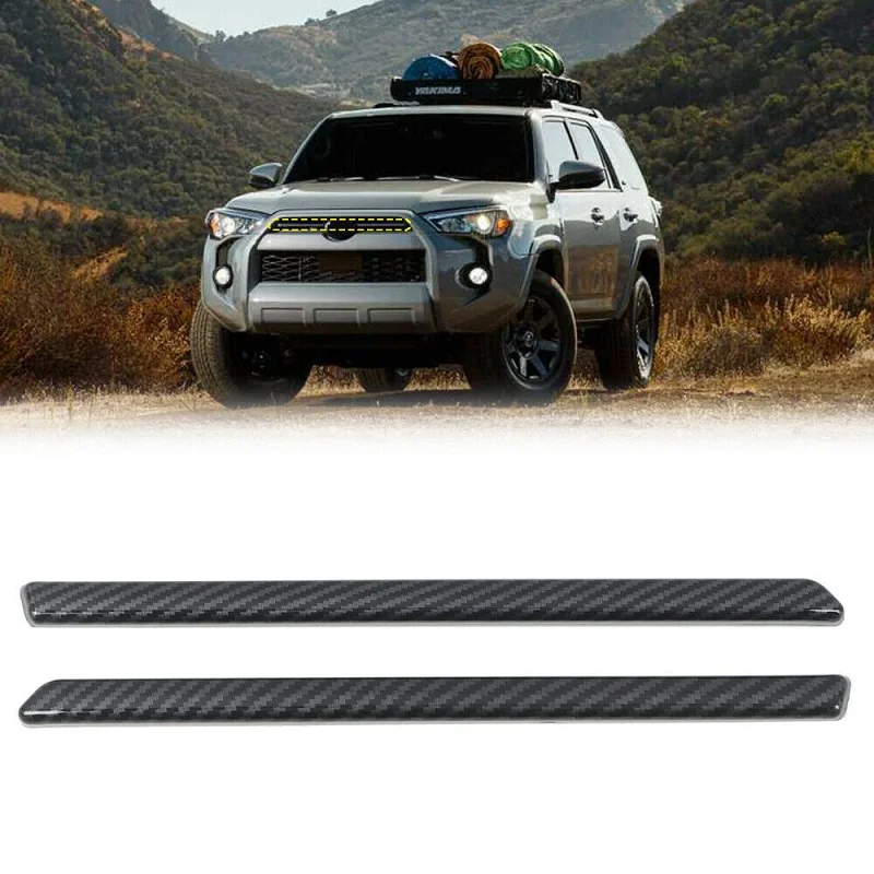 

Carbon Fiber Front Bumper Mesh Center Grille Grill Moulding Strips Cover Trim For Toyota 4Runner 2020 2021