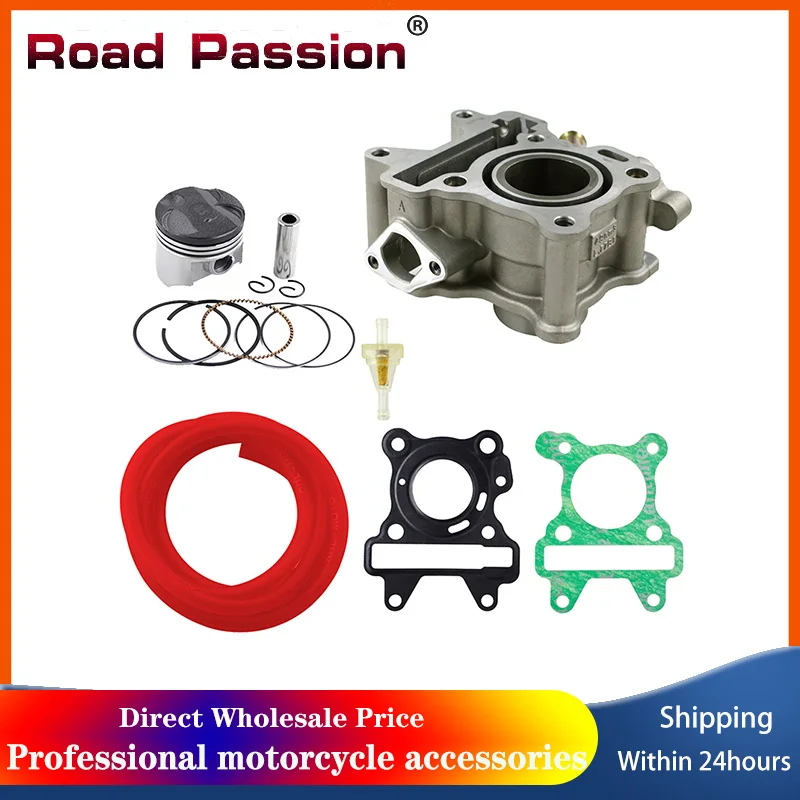 Air Cylinder Block Kit & Piston Ring Kit Head Gasket Fuel Filter Oil Tube For YAMAHA XC50 BX50 CE50 NS50F XF50 YN50 YN50F YW50F