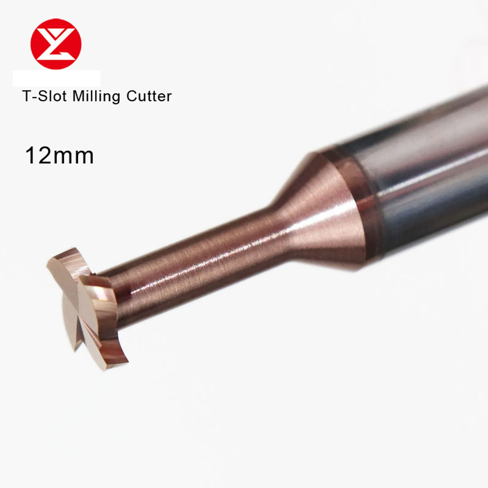 Solid Carbide T Slot Milling Cutter Tungsten End mills CNC Tool Metal Aluminum Steel Copper Machining 12mm 10mm 6mm