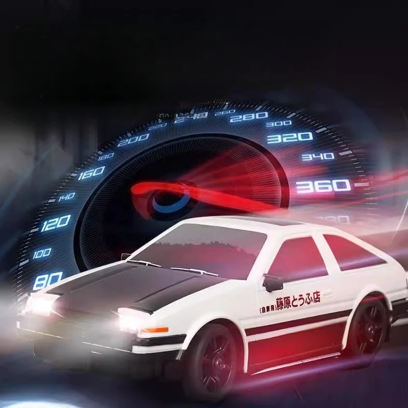 RC Drift Car 1/24 4WD Simulazione ad alta velocità Luci per auto Telecomando Racing 2.4G Modello di telecomando Giocattolo per regalo per adulti