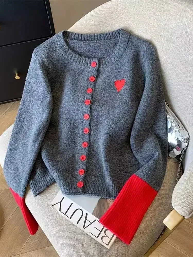 

Ele вязаный открытый кардиган, женский цветной свитер на одной пуговице, осень-зима, новый Sle Soft Cleanfit Long Sve