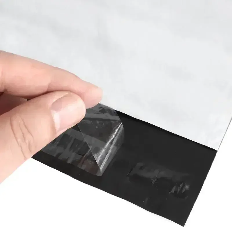 Paper Envelopes 100pcs Opaque PE Plastic Express Envelope Storage Bags White Color Mailing Bages Self Adhesive Seal Courier Bag