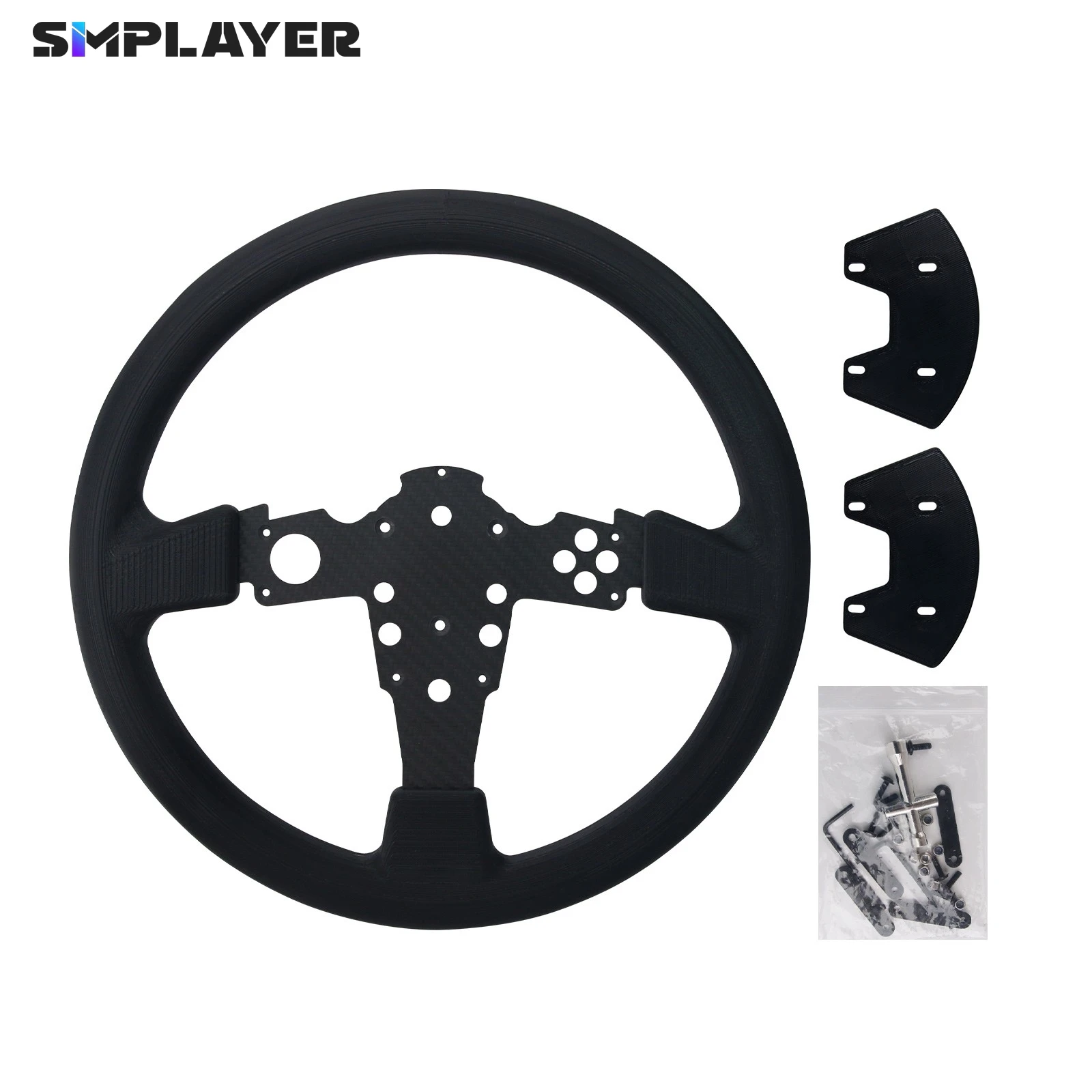 

Simplayer 13" SIM Racing Wheel Steering Wheel (Plastic surface) Replacement for Thrustmaster TGT