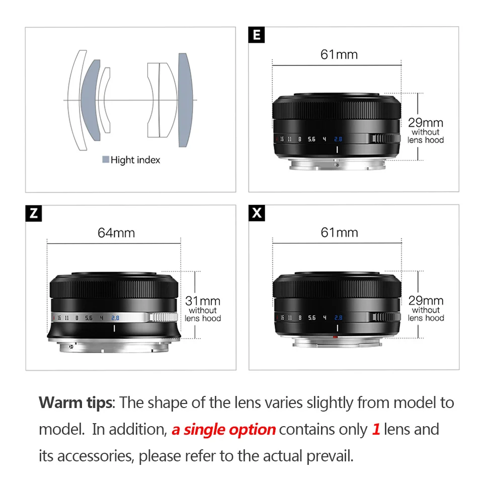 TTArtisan AF 27mm F2.8 APS-C Frame Camera Lens for Studio Photography Campatible with Sony E Nikon Z Fujifilm XF Mount