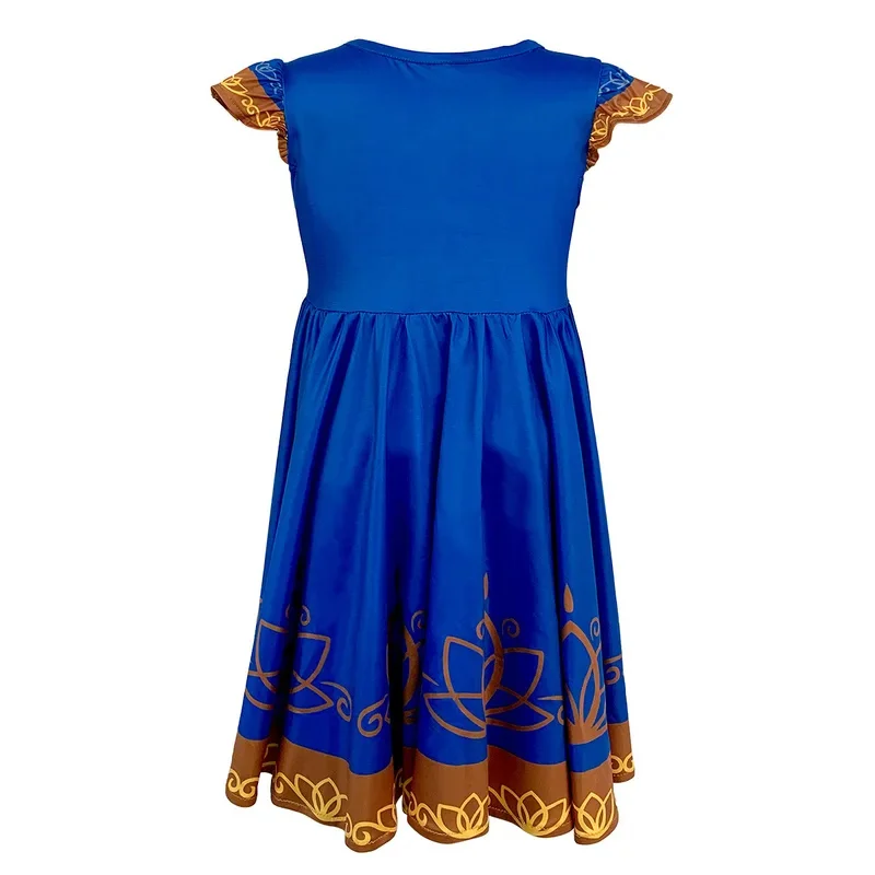 فستان الهالوين عبر الحدود ميرا رويال المحقق للفتيات بأكمام طائرة للأطفال فستان الملكي المحقق ميرا التأثيري