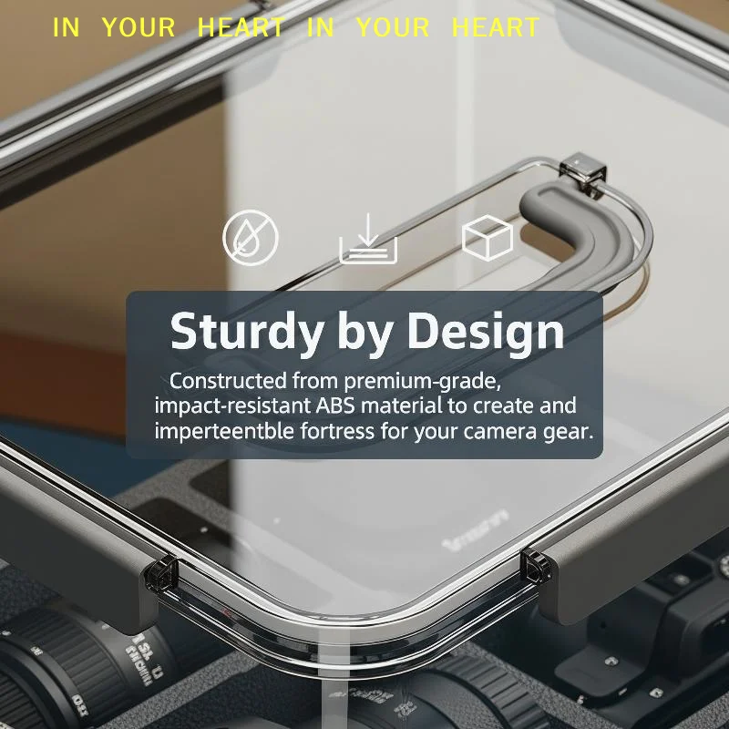 【X】Handheld Camera Storage Box Transparent and Moisture-Proof Design for Effective Organization and Convenient Use