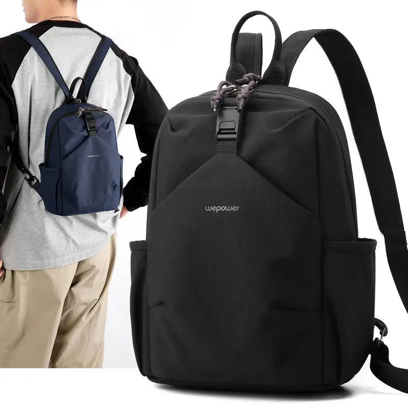 男性用軽量ミニバックパック、旅行、アウトドア、登山、カジュアル、小型バックパック、学生用スクールバッグ、釣りに最適