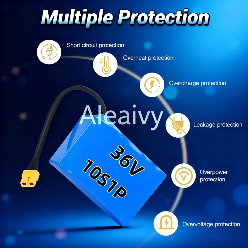 

36V 2000mAh Lithium Battery 10S1P for Hoverboard Self Balancing Rechargeable Battery Pack for Personal Transportation Device