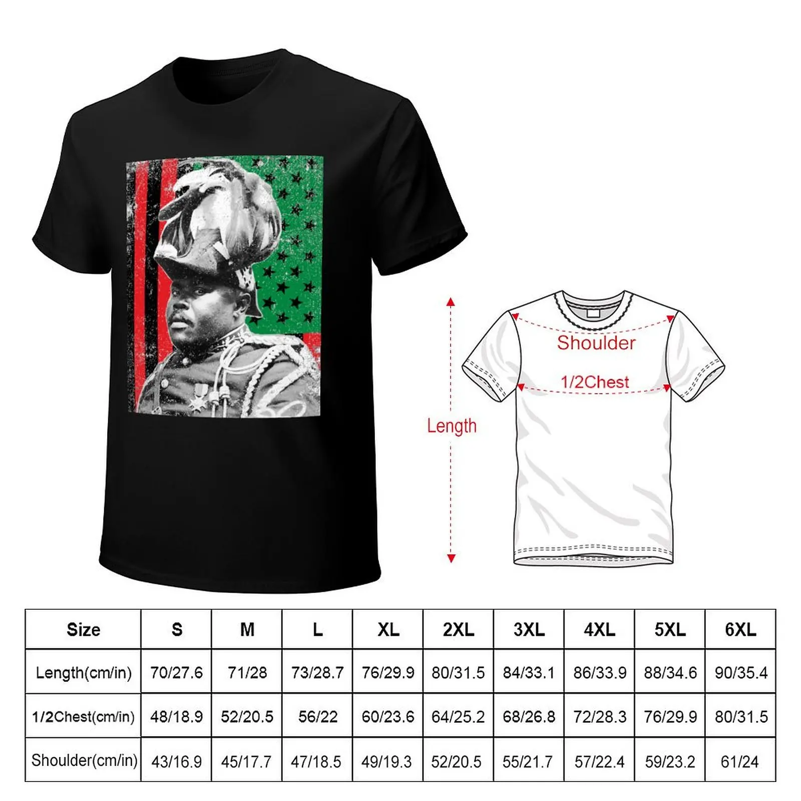 Marcus Garvey Pan African America T-Shirt t shirts for man graphic tees T-Shirt