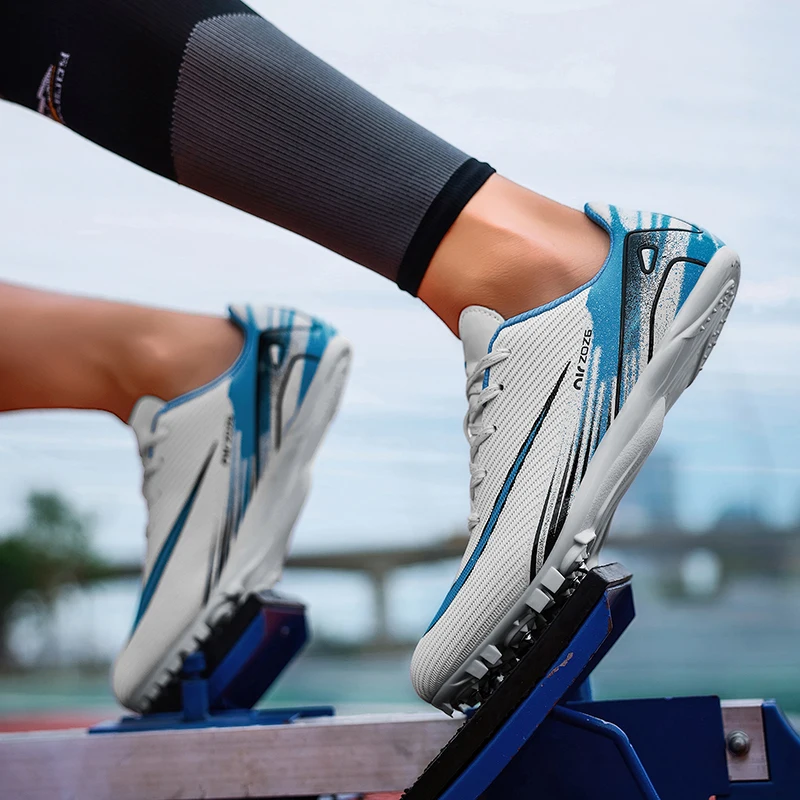 العلامة التجارية موضة سرعة ألعاب القوى حذاء رياضة للرجال النساء تنفس المسامير احذية الجري الرجال المدربين عدم الانزلاق تتبع أحذية الرجال