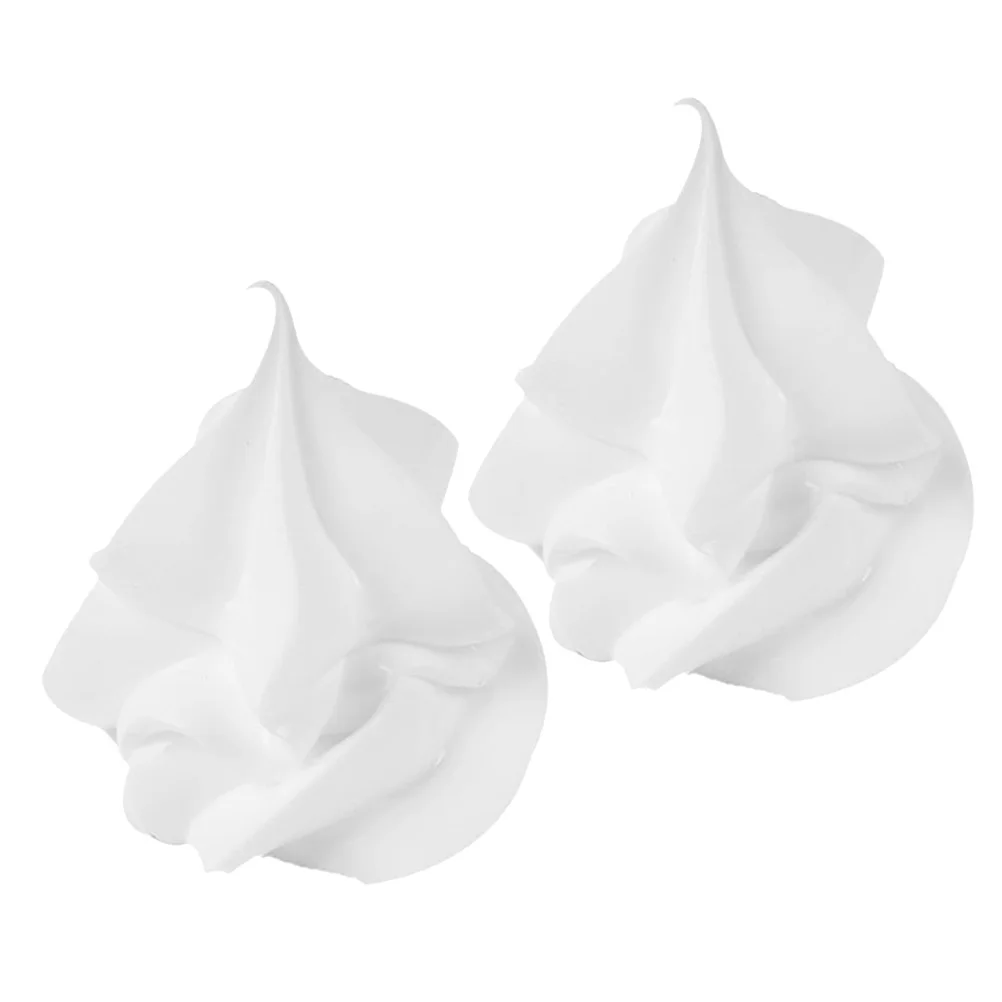 

2pcs Milk Tea Cup Decoration Artificial Ice Cream Tops Realistic Diy Mini Food Projects Kids Kitchen Accessories Imitation